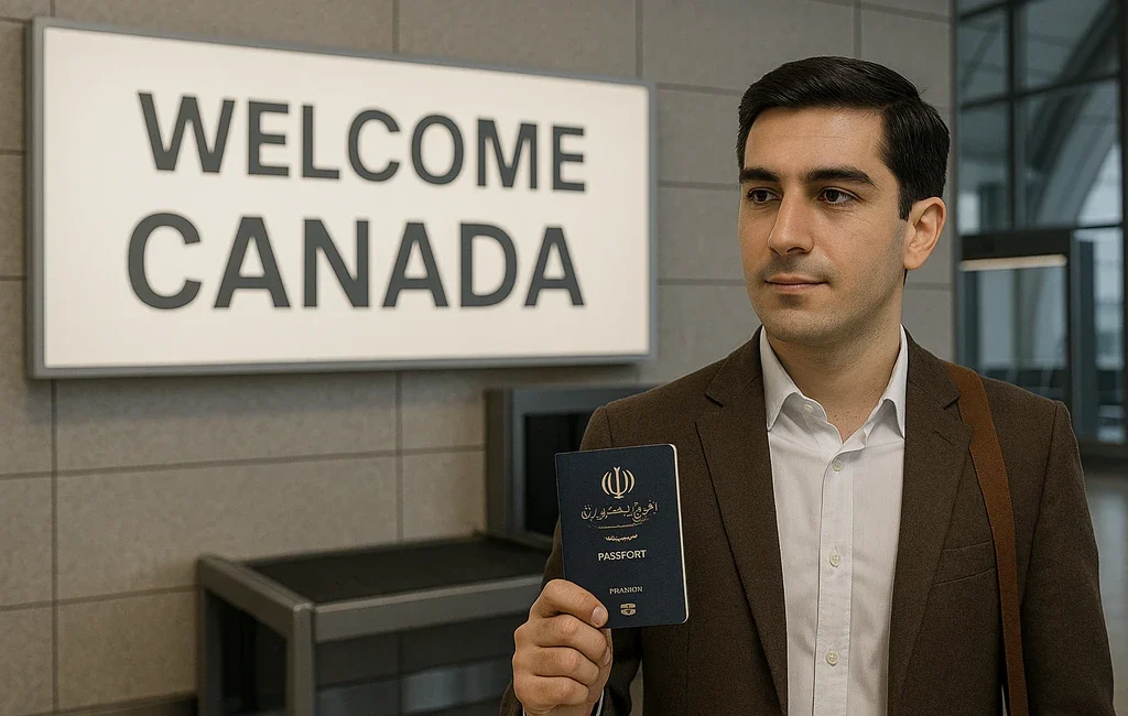 Iranian family exploring Canadian immigration options